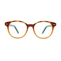 Conchita - Round Orange Glasses for Women